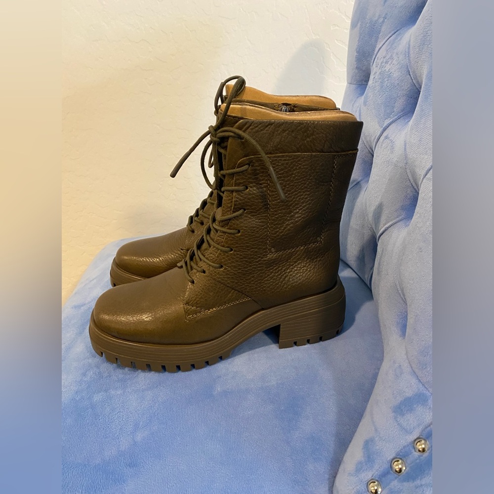 Franco Sarto Jetson Booties Olive Leather